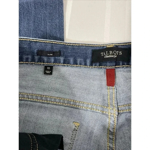 Talbots Flawless Five Pocket Flare Jeans.  Size 10. Excellent Condition... - Picture 6 of 7